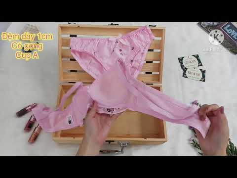BỘ ĐỒ LÓT THÊU HOA SIÊU DỄ THƯƠNG | bộ đồ lót nữ de thương