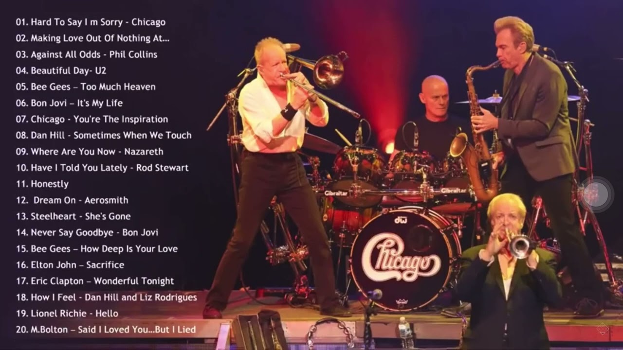 Chicago Air Supply Bee Gees Phil Collins Steel Heart and more A classic soft rock songs