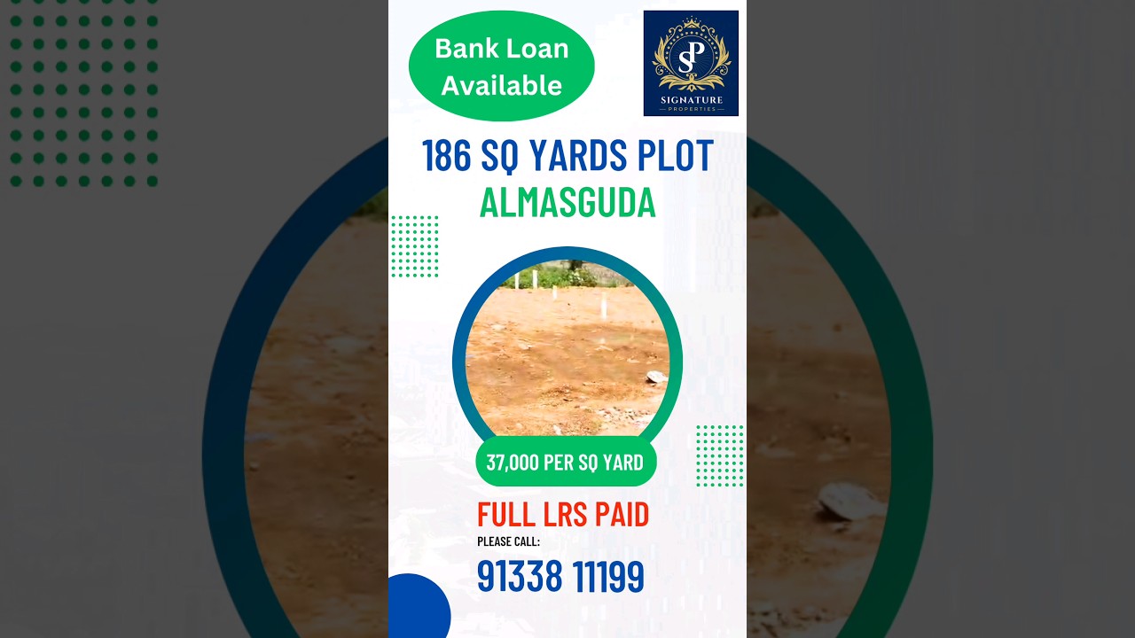 186 sq yds FULL LRS PAID Plot Sale @ Almasguda 