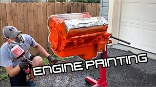 1973 Camaro Z28 Update Painting My Chevy SMALL BLOCK 383 Stroker!!