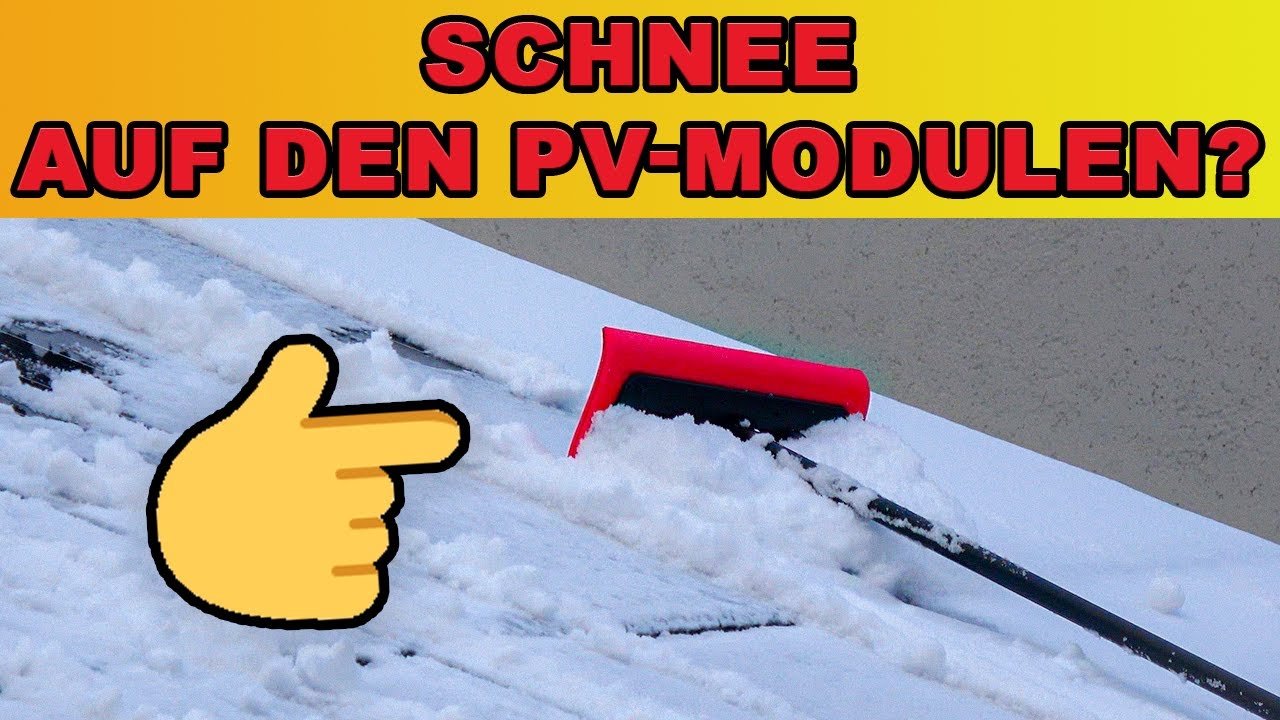 Schnee entfernen auf Dach oder Photovoltaik Anlage