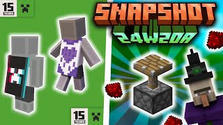 MINECRAFT 1.21 - Witch Redstone Drop + Son des Pistons & Nouvelles Capes & Skins  - Snapshot 24w20a🌻