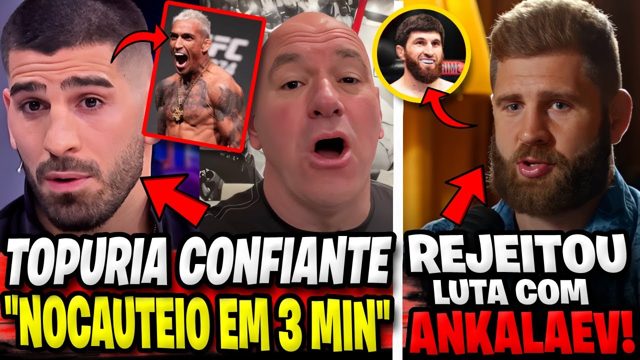 Topuria promete nocautear Charles em 3 minutos e Prochazka revela por que recusou Ankalev