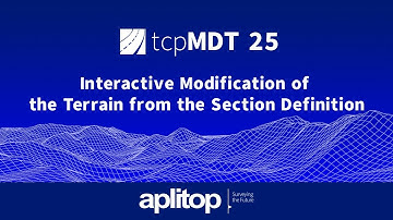 tcpMDT 25 Professional | Interactive Modification of the Terrain from the Section Definition