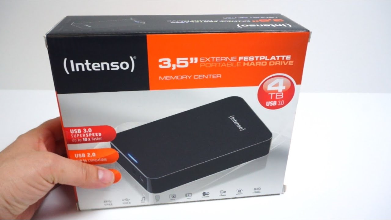 Memory 4TB USB - 6031512 Intenso HDD 3.0 Mobile YouTube Center