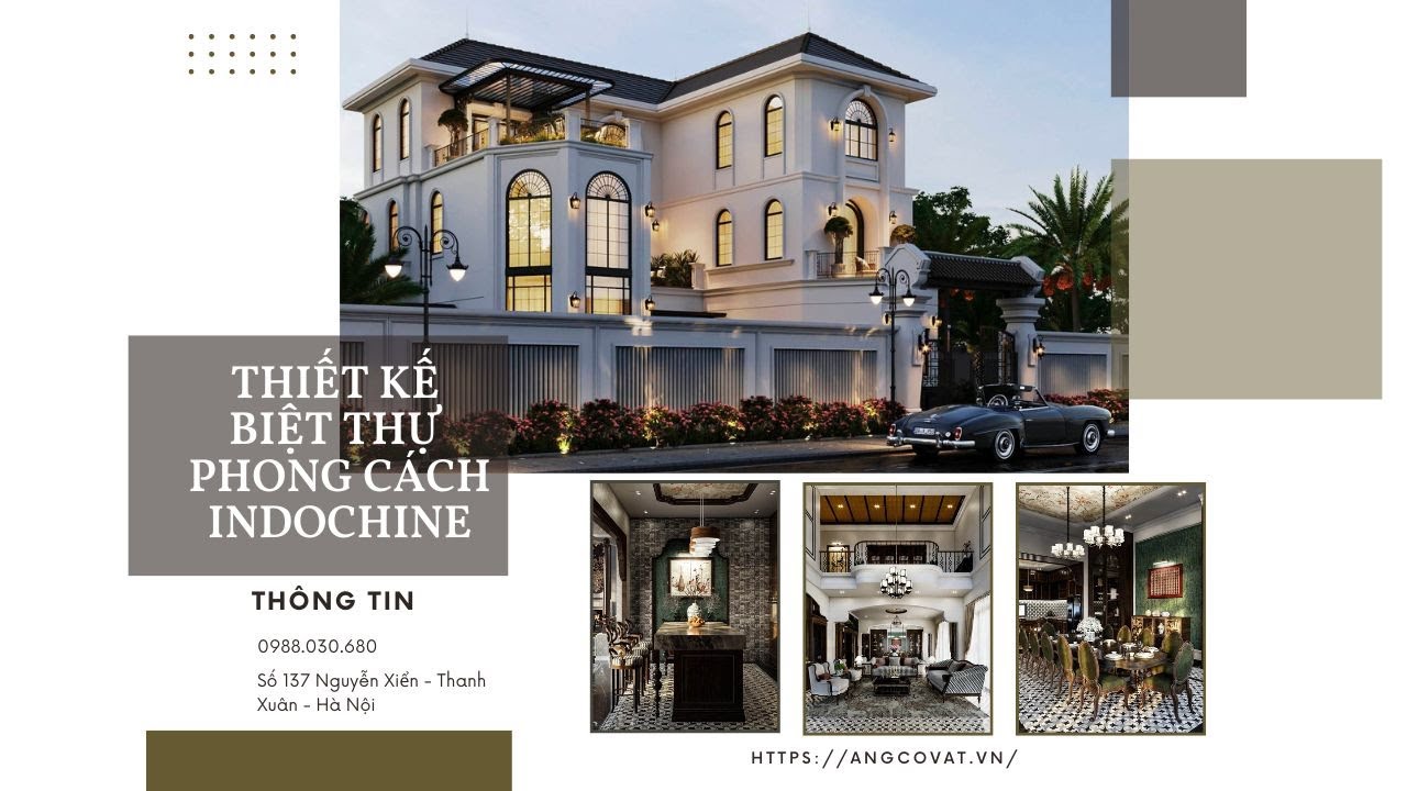 Thiết Kế Nhà Phong Cách Indochine Cực Mê Đẹp Như Viên Ngọc Quý - YouTube
