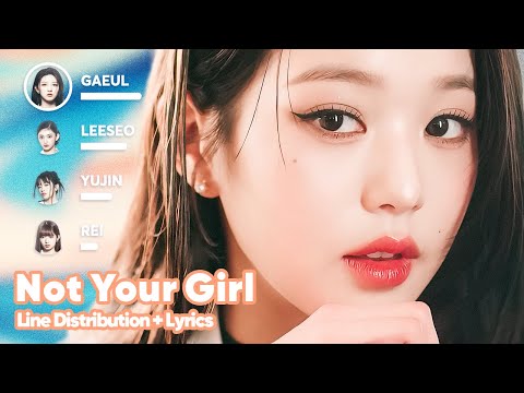 IVE - Not Your Girl (Line Distribution + Lyrics Karaoke) PATREON REQUESTED