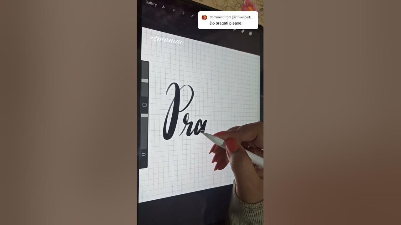 Ipad pro lettering satisfying calligraphy pragati rtmaniac shorts