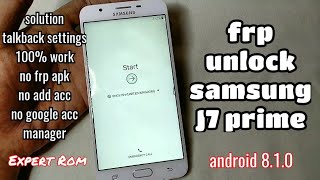 2019 SOLUTION | Android 8.1.0 Samsung J7 Prime Unlock FRP Bypass Google Account screenshot 5