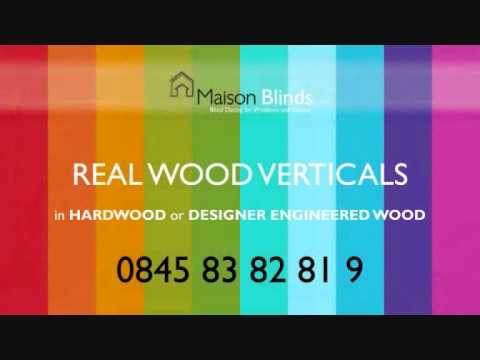 Wood / Metal Vertical Luxury Blinds made to measure