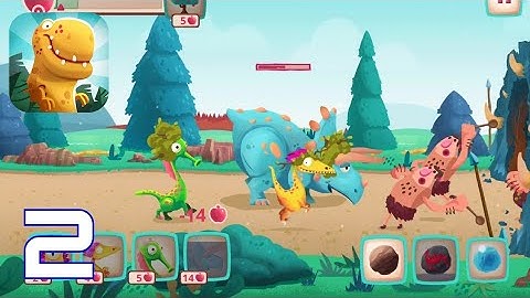 Dino Bash: Dinosaur Battle - Gameplay Walkthrough Part 2 (Android ios)