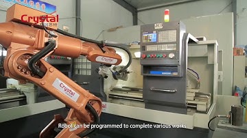 CNC Lathe and robot