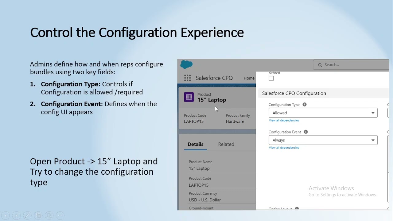 Day 3 - Configurable bundle in Salesforce CPQ