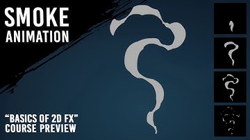 Smoke animation ["Basics of 2D FX" course preview]. Покадровая анимация дыма.