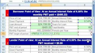 Highline Excel Class 47: PMT function 5 Examples