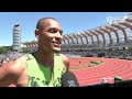 "I was sitting in my apartment with no power" - Jamal Britt on his journey to Diamond League glory