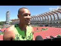 "I was sitting in my apartment with no power" - Jamal Britt on his journey to Diamond League glory