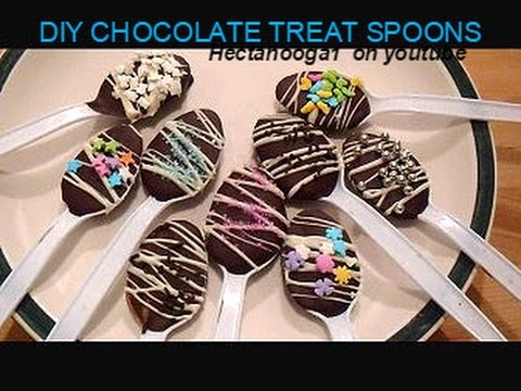Chocolate spoon treats, hot chocolate spoons, Teacher gift, recipe