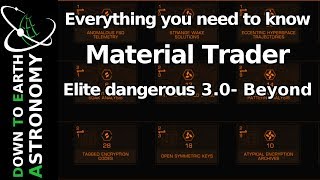 Material trader - Everything you need to know - Elite dangerous 3.0 Beyond