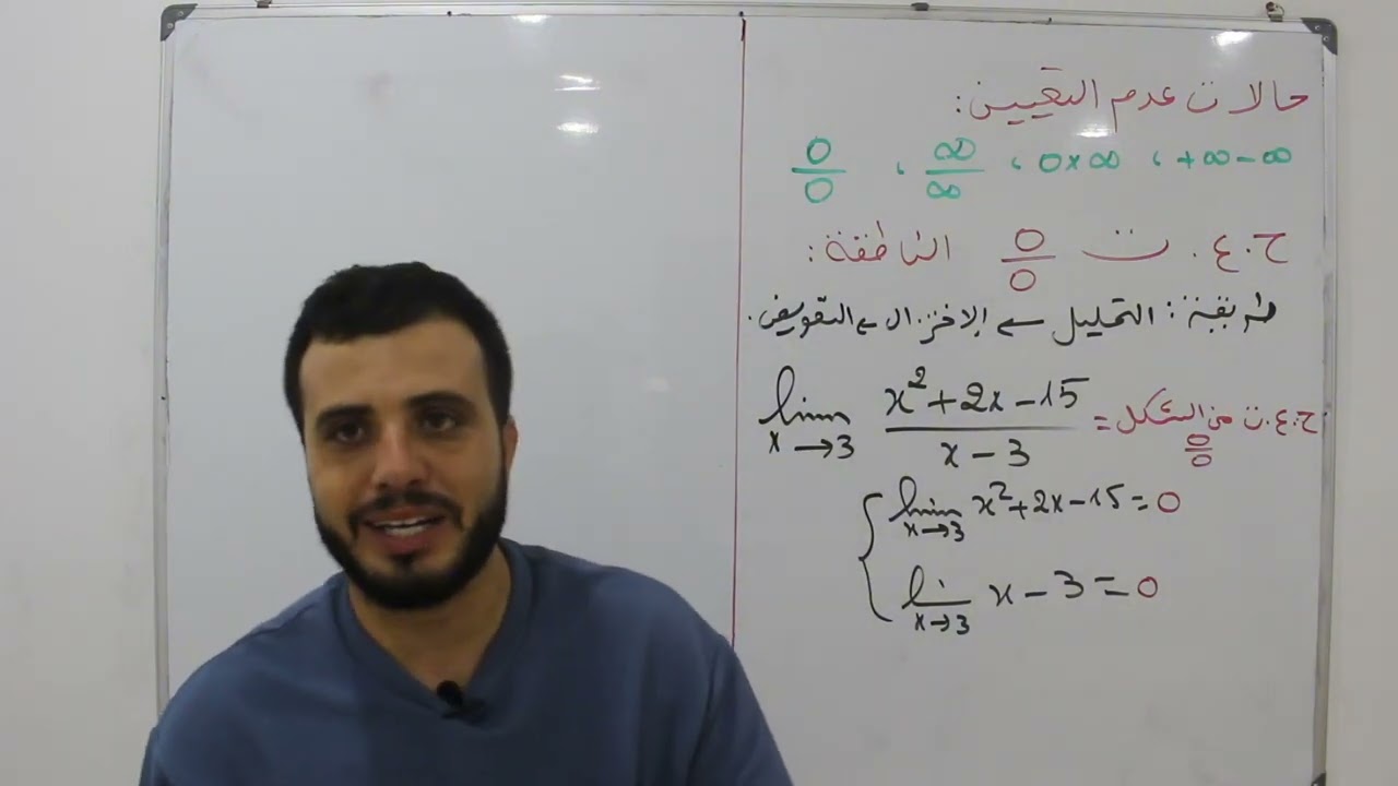 حالة عدم التعيين من الشكل 0/0 |الدالة الناطقة بكالوريا 2024🔥🔥