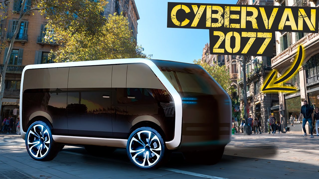 The new Cybervan 2077. Men are building an incredible electric van.  ::