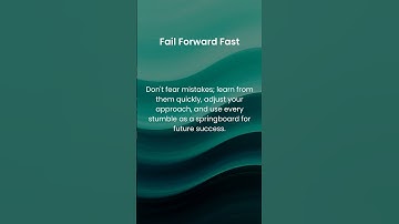 The Power of Failing Forward: Learn, Adapt, Succeed | Growth Mindset Secrets