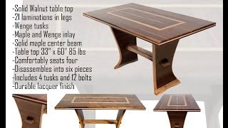 Walnut Trestle Table Pt 2 of 3
