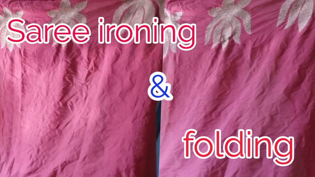 How to Saree ironing /Finnishing &folding perfectly..Saree press