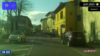 Driving Through Toscana (Italy) From Firenze To Impruneta (Italy) 6.01.2023 Timelapse X4