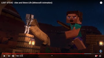 LOST STEVE   Alex and Steve Life Minecraft Animation