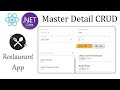 Complete React JS Master Detail CRUD with Asp.Net Core API