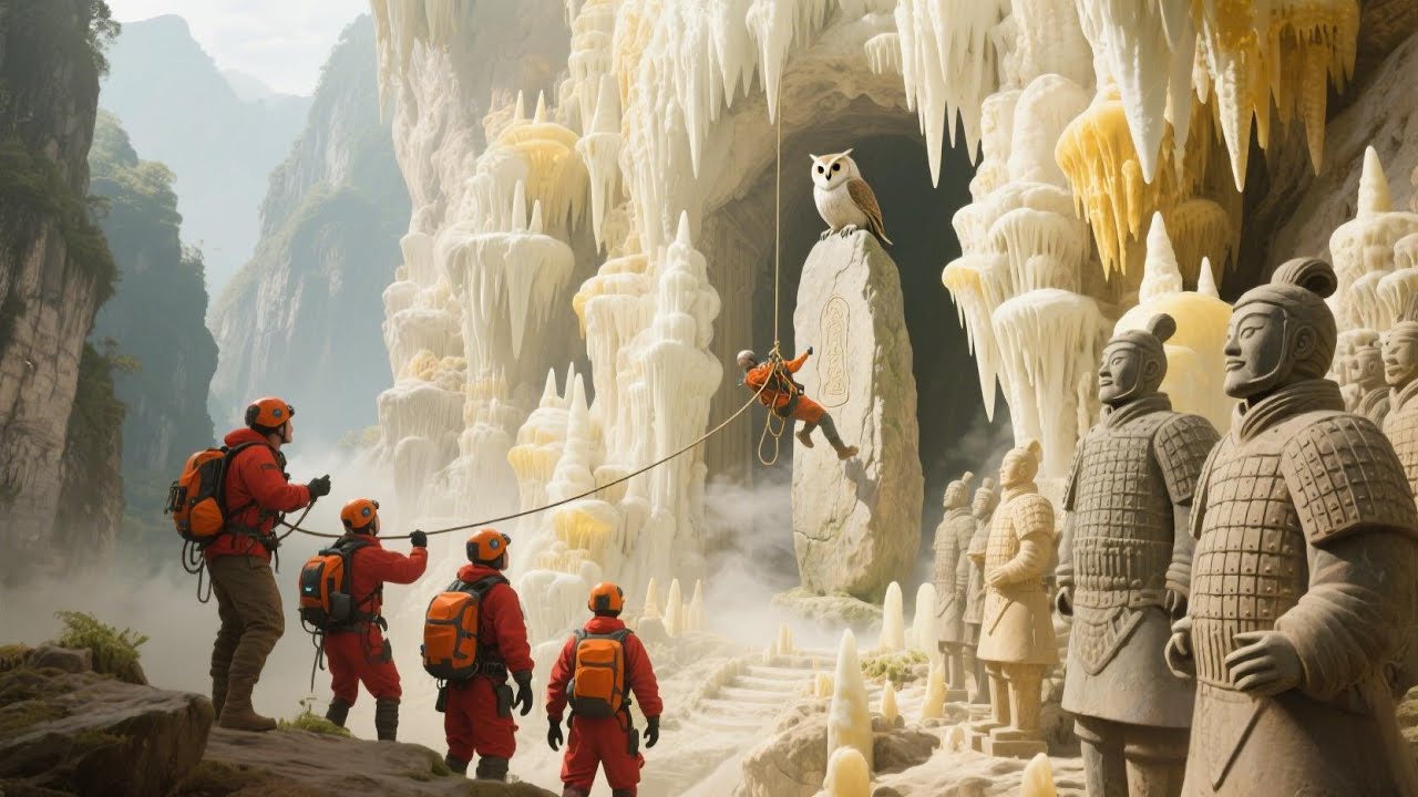 闯入灵兽守护的禁地！天坑底惊现神秘石门，传说竟是真的？这是“仙凡通道”吗？