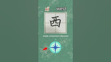 41【西xī】Chinese character stroke/read and write west in Chinese/pinyin#hsk1