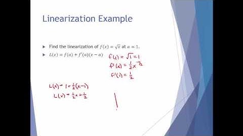 Linear Approximations and Differentials