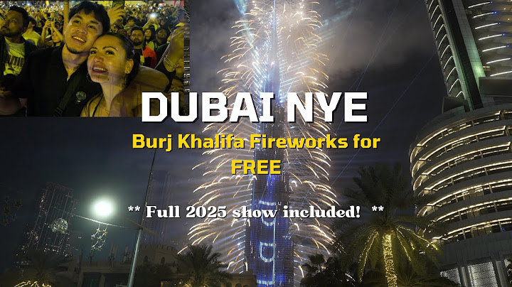 DUBAI Burj Khalifa Fireworks 2025 | FULL SHOW INCLUDED