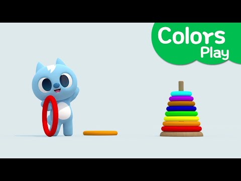 Learn colors with Miniforce | Ring toss game |  Kids Fun Game | Color play | Mini-Pang TV 3D Play