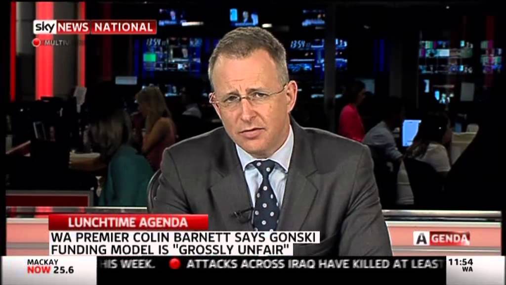 Paul appears on Sky News' Lunchtime Agenda with Labor MP Steve Georganas