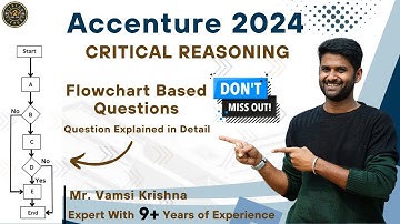 Accenture | Flowchart Data Interpretation #v2v #placement #crt #reasoning #accenture