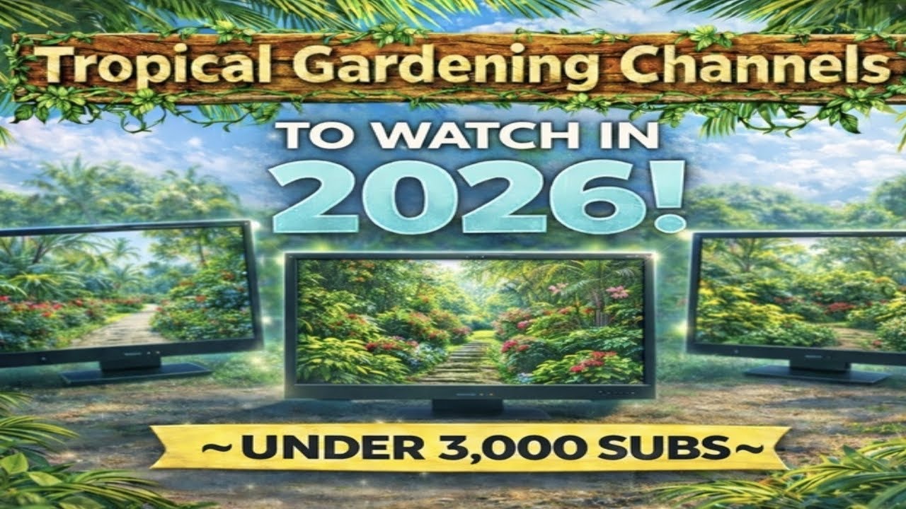 Tropical Gardening Channels I’m Excited About in 2026 🌴 All under 3k Subscribers
