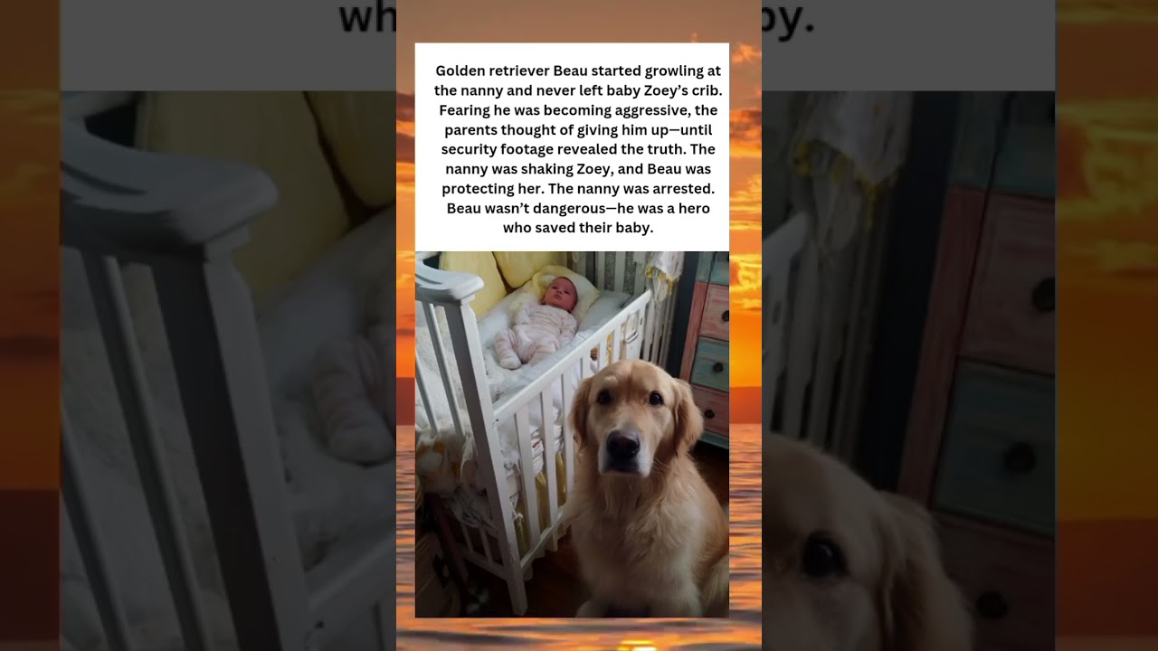 🐾 Loyal Hero: Golden Retriever Saves Baby from Danger 🍼❤️