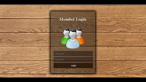 Cara membuat Form Login Transparent || HTML +  CSS