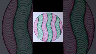 Zentangle Art|| #shorts #art #simple #waves #wallartdesign #pattern #zendoodle #zentangle