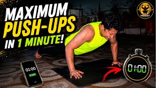 Maximum Push-Ups in 1 Minute 💥 | How Many Can I Do