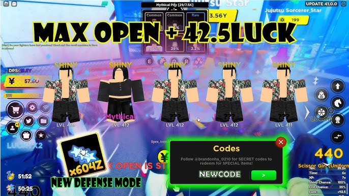 Unlock New Permanent +0.5LUCK Boost!! Max Open Shiny Potion 4Hours And I  Got This!! Code!! 