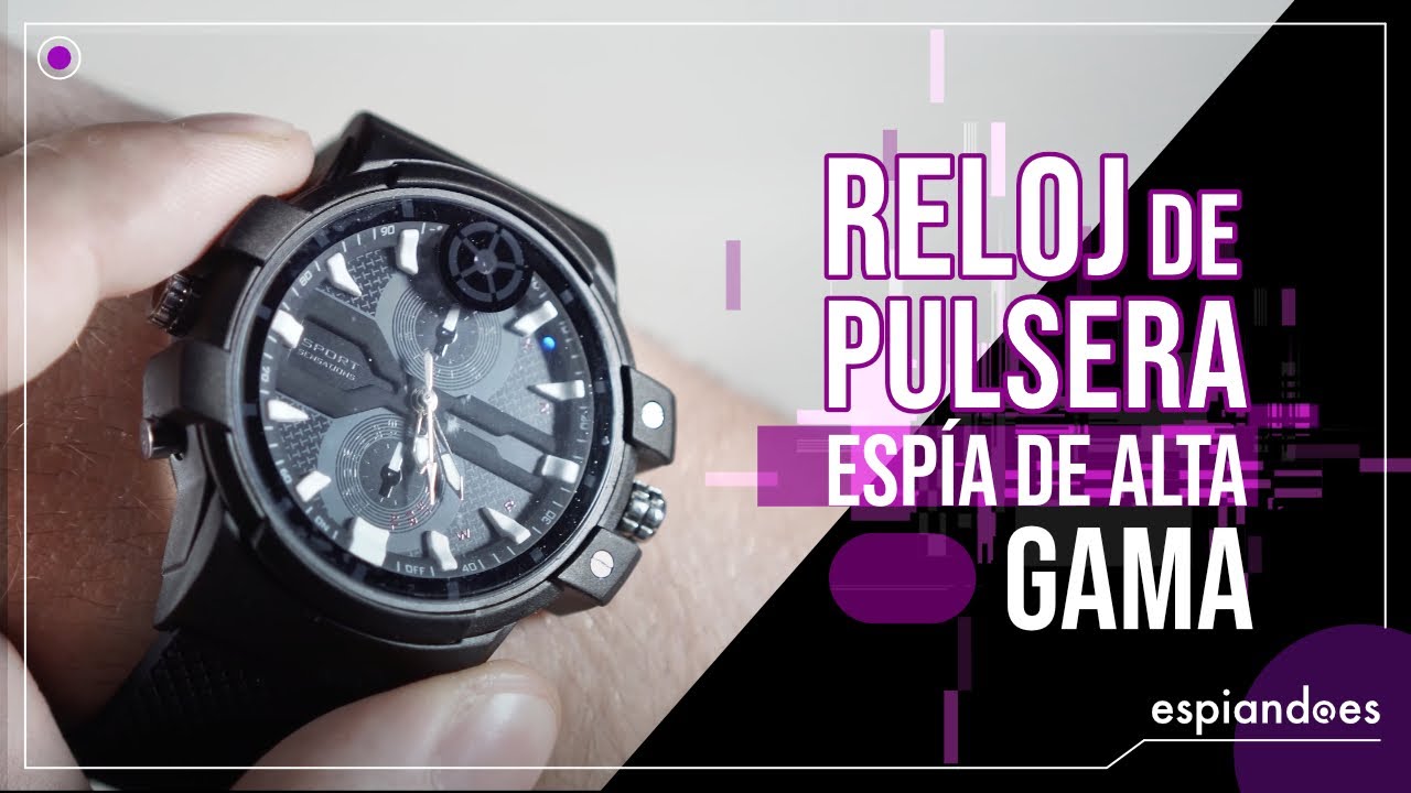 Reloj de Pulsera Cámara Oculta Full HD Gama Alta Profesional 16GB 