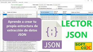 LECTOR JSON: Crea tu propia estructura de extracción de datos JSON.