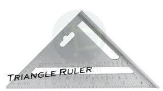 Emerison EM0549 Triangle Aluminum Square Protractor Miter Framing Woodworking Measurement Ruler