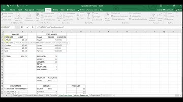 Spreadsheet Skills (5/7) Other Features in EXCEL [Edexcel iGCSE ICT]