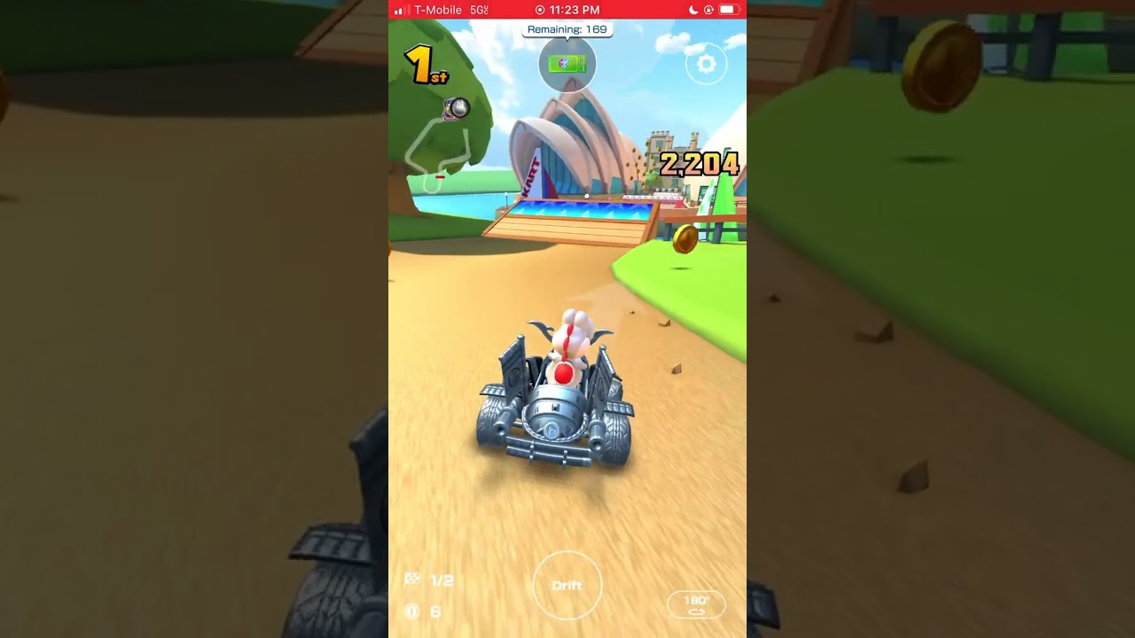 Nintendo’s Mario Kart Tour: Sydney Sprint 2T (iOS mobile racing entertainment gameplay 2023)
