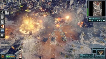 C&C Red Alert 3: Generals Evolution Mod BETA 0.3 - USA Laser Provides Warmth To China Nuke